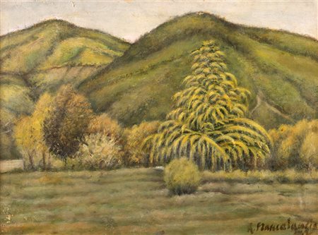 Riccardo Francalancia (Assisi 1886-Roma 1965)  - Paesaggio, 1947