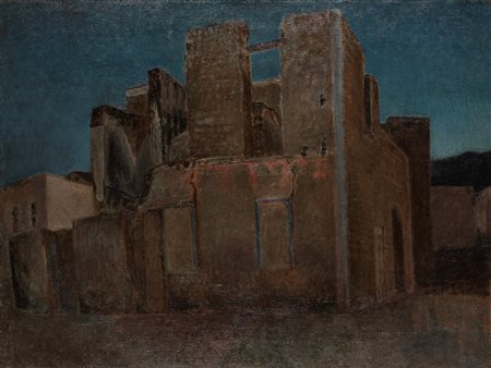 Onofrio Martinelli (Mola di Bari 1900-Firenze 1966)  - Case a Ischia, 1934