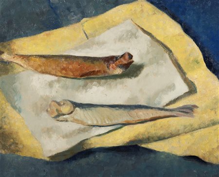 Carlo Levi (Torino 1902-Roma 1975)  - Pesci, 1928