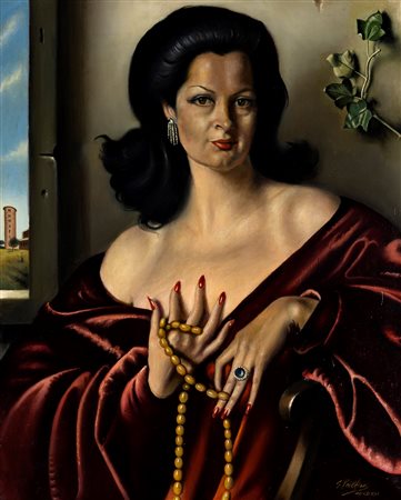 Gregorio Sciltian (Nakhichevan-on-Don 1900-Roma 1985)  - Ritratto di Liliana, 1972