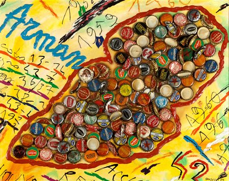 Bruno Donzelli (Napoli 1941)  - Omaggio ad Arman, 1989