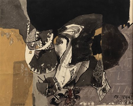 Josè Ortega (Arroba de los Montes 1921-Parigi 1990)  - Grigio, 1963