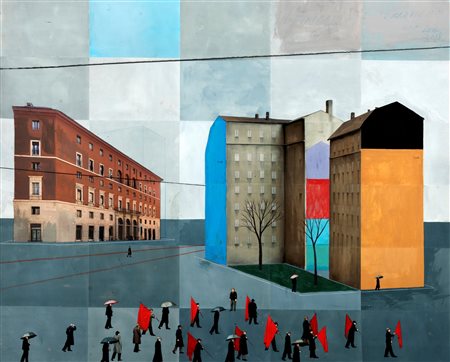 Paolo Ventura (1968)  - Il funerale del ferroviere, 2018