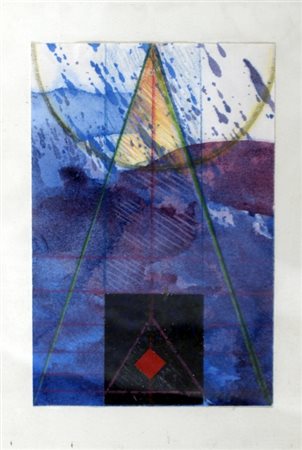 OCCHIPINTI Angela (Catania 1969) "Senza titolo" Tecnica mista e collage su...