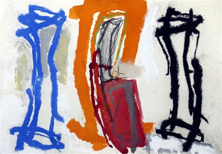 ESPOSITO ENZO (Benevento 1946) "Solanas" 1988 Tecnica mista su carta cm. H:...