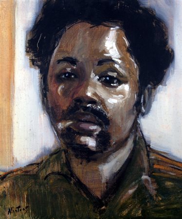 ALIOTO MASSIMILIANO (Brindisi 1972) "Smoke" 2005 Olio su tela cm. H: 60.00 L:...