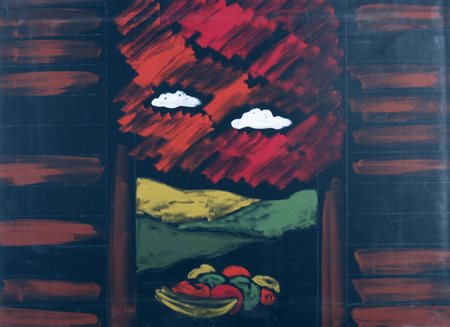 FESTA TANO (Roma 1938 - Roma 1988) "Paesaggio" Acrilici su tela cm. H: 60.00...