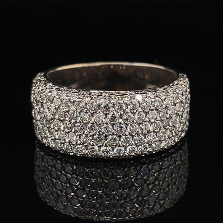 ANELLO IN ORO BIANCO 18K 6.21 GR CON DIAMANTE 1.73 CT D-F/VVS1-2 CERTIFICATO...