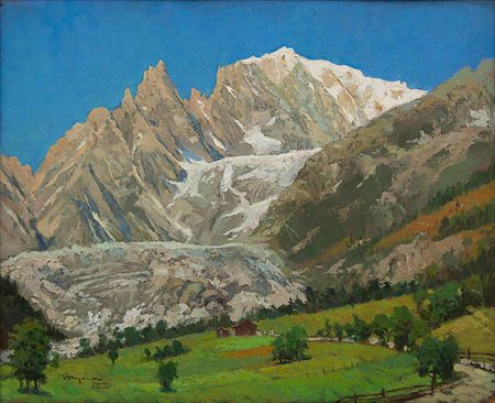 Tullio Mojana Magreglio XIX - XX secolo Monte Bianco 
