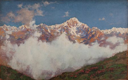 Alfredo Beisone Pinerolo (TO) 1882 - Torino 1957 Il monte Bianco
