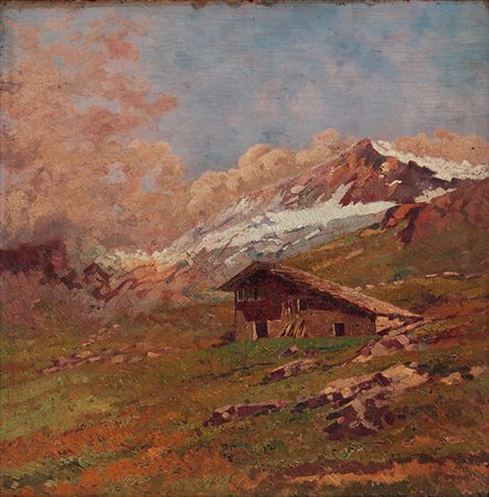 Filippo Vacchetti Carru (CN) 1873-1945 Paesaggio montano