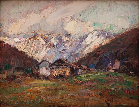 Alessandro Lupo Torino 1876 - 1953 Baite a fondo valle