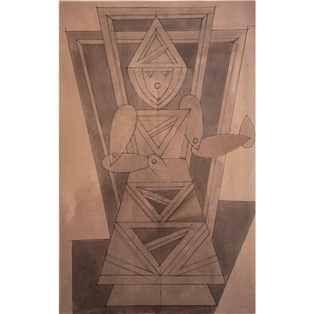 DEPERO FORTUNATO SQUADRETTO (1937) 83X50 CHINA