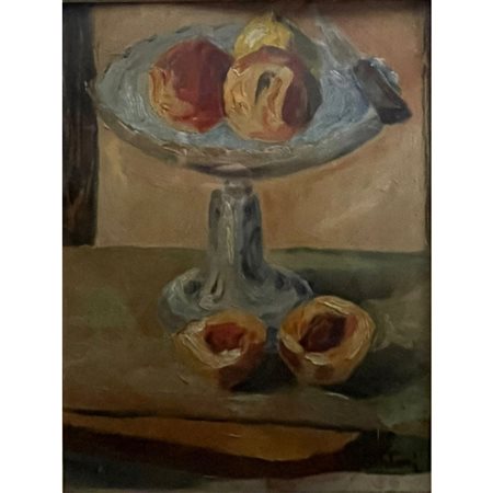 SARTORI CARLO FRUTTIERA 40X30 OLIO SU LEGNO