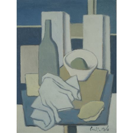 POLO GUIDO NATURA MORTA (1963) OLIO SU LEGNO 40X30 (PUBBLICATO CATALOGO...