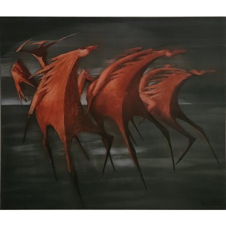 FOZZER ERALDO CAVALLI ROSSI 50X60 (1970)