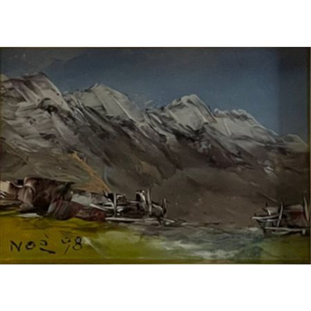 NOE' COLORI D'AUTUNNO OLIO SU TELA 11X60