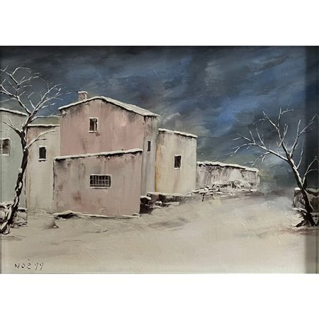 NOE' COLPI D'INVERNO OLIO SU TELA 30X40