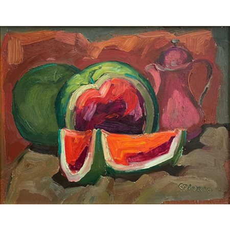 COLORIO BRUNO ANGURIE 40X50 OLIO SU TELA (1961)