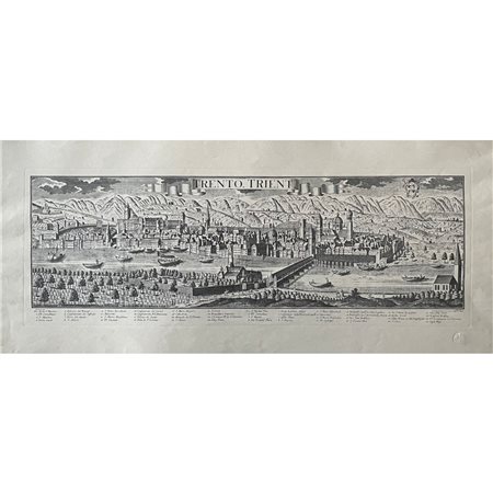 MAPPA CITTA' DI TRENTO 31X69