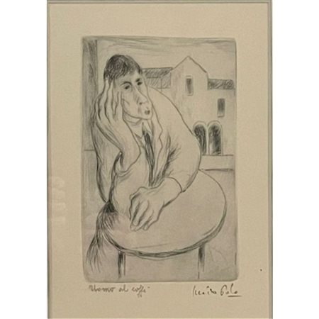 POLO GUIDO UOMO AL CAFFE' 16x23 INCISIONE