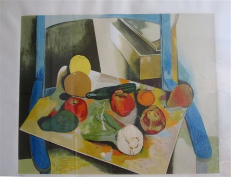 GUTTUSO RENATO (Bagheria 1912 - Roma 1987) "Natura morta" Serigrafia su carta...