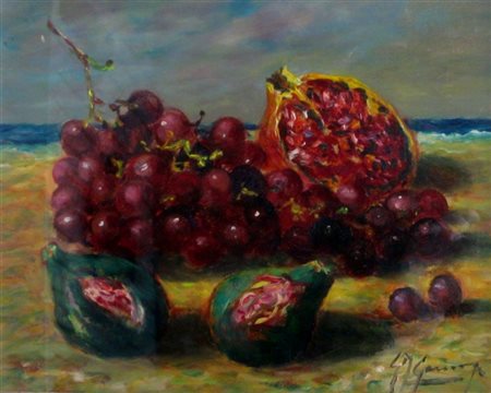 GONZAGA GIOVAN FRANCESCO (Milano 1921 - Milano 2007) "Natura morta" Olio su...