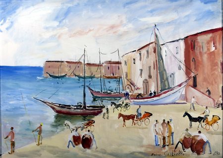 CORTIELLO MARIO (Napoli 1907 - Sebastiano del Vesuvio 1982) "Movimento...