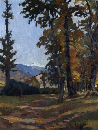 DE GRADA RAFFAELE (Milano 1885 - Milano 1957) "Senza titolo" 1916 Olio su...