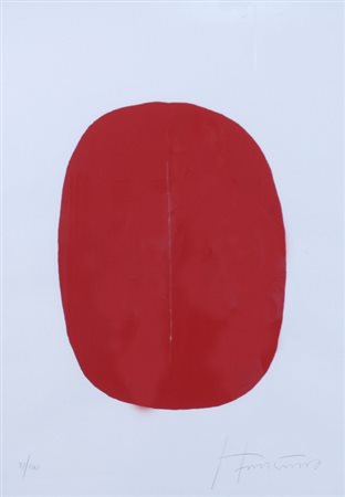 FONTANA LUCIO (Rosario Santa FÃ¨ 1899 - Varese 1968) "Taglio rosso"...