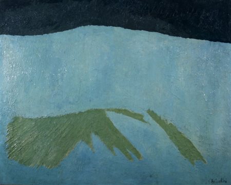 BRINDISI REMO (Roma 1918 - Lido di Spina 1996) "Montagna" 1967 Olio su tela...