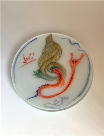 Salvador Dalì Centrotavola della serie "Studio-linie". Germania, 1979. Vetro inc