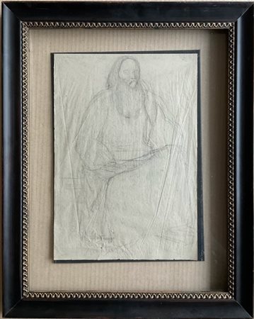 Napoleone Martinuzzi Lotto composto da due studi a matita su carta raffiguranti