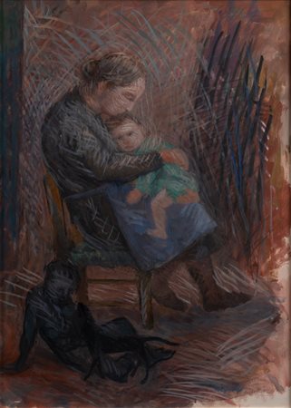 Anonimo
olio su masonite
cm 69,5x49, entro cornice
firmato in basso a destra