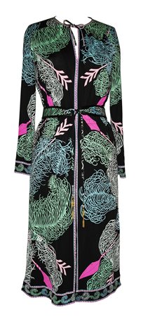 Emilio Pucci EXOTIC DRESS Description: Printed silk jersey dress, longuette,...
