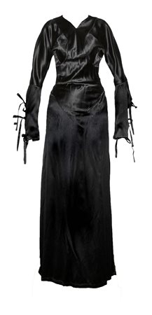 Vivienne Westwood SATIN DRESS Description: Dress in black silk satin floor...