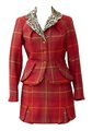 Vivienne Westwood BETTINA RED TARTAN SUIT Description: Red tartan tweed suit...