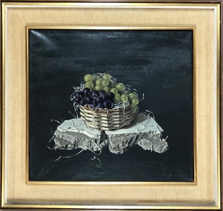 Karel Bruckman "Composizione con cesto e uva" 1957
olio su tela
cm 45x50
firmato
