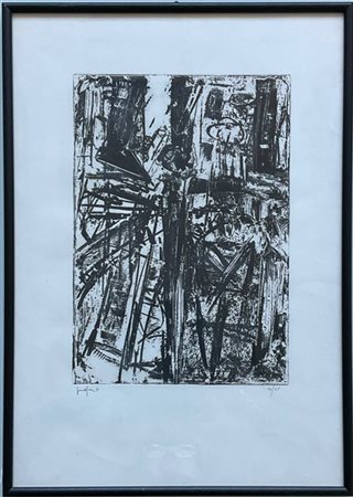 Emilio Vedova "Senza titolo" 1971
acquaforte
(lastra cm 31,7x22; foglio cm 48x33