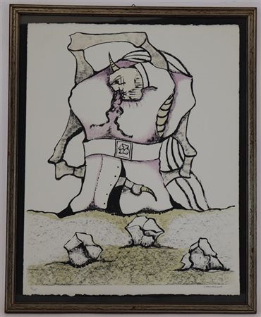 Jorge Camacho "Senza titolo" 
litografia a colori
cm 57x44,5
firmata e numerata