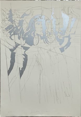 Giosetta Fioroni "Omaira" 
serigrafia - prova di stampa
cm 100x70
firmata in bas