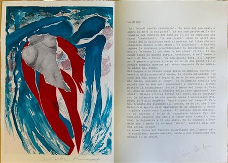 Giosetta Fioroni "La piena" 1994
acquaforte e collage
(lastra cm 45x33; foglio c