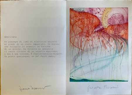 Giosetta Fioroni "Americana" 1992
acquatinta e puntasecca
(lastra cm 39x31; fogl