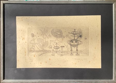 Mario Persico "Senza titolo" 1950
Due acqueforti
fogli cm 25x40 e cm 41x29
firma