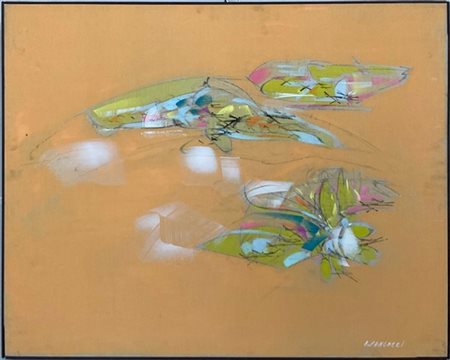 Aldo Pancheri "Per decifrare i cieli" 2015
tecnica mista su tela
cm 80x100
firma