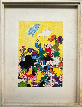 Otmar Alt "Senza titolo" 1970
litografia a colori
cm 27,5x19
firmata, datata e n