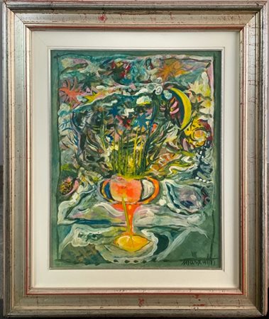 Lino Marzulli "Senza titolo" 1984
olio su tavola
cm 59x49
firmato e datato in ba