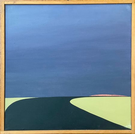 Milo Cattaneo "Autostrada" e "Senza titolo" 1974 - 1981
due oli su tela
cm 40x40