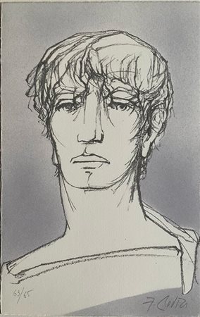 Fabrizio Clerici "Amleto II" e "Plenilunio" 
Lotto composto da un'acquaforte e u