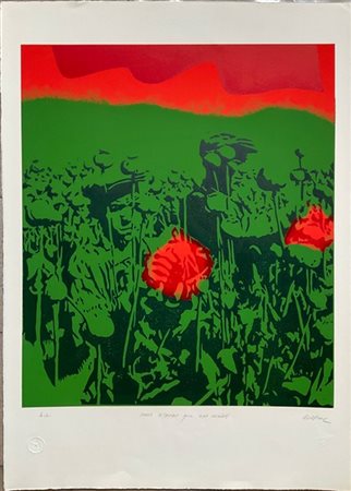 Ivan Messac "Nous n'avons que nos mains" 1973
serigrafia a colori
cm 65x50
firma